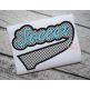 Soccer Tail Applique | Machine Embroidery Designs by JuJu