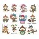 Sock Monkeys TOO Applique Machine Embroidery Designs by JuJu 