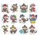 Sock Monkeys Too 4x4 hoop Applique Machine Embroidery Designs by JuJu 