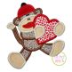 Sock Monkey Heart Applique | Machine Embroidery Designs by JuJu