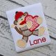 Sock Monkey Heart Applique | Machine Embroidery Designs by JuJu