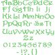 Sophia Embroidery Font
