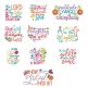 Soulful Sayings Set 2 Christian Machine Embroidery Designs by JuJu

