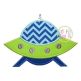Spaceship Applique | Machine Embroidery Designs by JuJu
