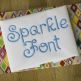 Sparkle Embroidery Font Machine Embroidery Designs by JuJu