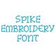 Spike Embroidery Font | Machine Embroidery Designs by JuJu