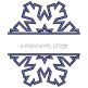 Split Snowflake | Machine Embroidery Designs by JuJu