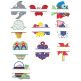 Split Summer Applique Machine Embroidery Designs by JuJu 
