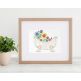 Spring Garden Sketch Tub | Machine Embroidery Designs by JuJu	