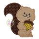 Squirrel Acorn Applique | Machine Embroidery Designs by JuJu