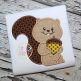 Squirrel Acorn Applique | Machine Embroidery Designs by JuJu