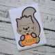 Squirrel with Pumpkin Boy Applique | Machine Embroidery Designs by JuJu