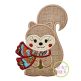 Squirrel with Scarf Girl Applique | Machine Embroidery Designs by JuJu
