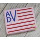 Stacked Sans Flag Frame Embroidery | Machine Embroidery Designs by JuJu