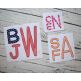 Stacked Sans Floss Applique Monogram Font | Machine Embroidery Designs by JuJu