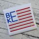 Stacked Sans Flag Frame Embroidery | Machine Embroidery Designs by JuJu
