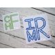 Stacked Sans Applique Monogram Font | Machine Embroidery Designs by JuJu