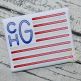 Stacked Sans SKETCH Flag Frame Embroidery | Machine Embroidery Designs by JuJu