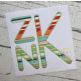 Stacked Sans Zig Zag Applique Monogram Font | Machine Embroidery Designs by JuJu