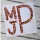 Stacked Sans Zig Zag Applique Monogram Font | Machine Embroidery Designs by JuJu