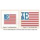 Stacked Serif Flag Frame Embroidery | Machine Embroidery Designs by JuJu