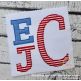 Stacked Serif Floss Applique Monogram Font | Machine Embroidery Designs by JuJu