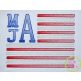 Stacked Serif SKETCH Flag Frame Embroidery | Machine Embroidery Designs by JuJu