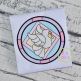 Itch 2 Stitch Stained Glass Dove Sketch Digital Embroidery Machine Designs by JuJu