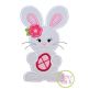 Standing Bunny with Egg Girl Applique | Machine Embroidery Designs by JuJu