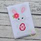Standing Bunny with Egg Girl Applique | Machine Embroidery Designs by JuJu