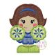 Standing Cheerleader Applique | Machine Embroidery Designs by JuJu