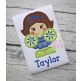 Standing Cheerleader Applique | Machine Embroidery Designs by JuJu