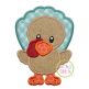 Standing Turkey Boy Applique | Machine Embroidery Designs by JuJu
