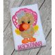 Standing Turkey Girl Applique | Machine Embroidery Designs by JuJu