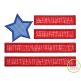 Star Flag Applique | Machine Embroidery Designs by JuJu