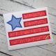 Star Flag Applique | Machine Embroidery Designs by JuJu