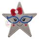 Star Glasses Girl Applique | Machine Embroidery Designs by JuJu