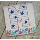 Stars and Stripes Embroidery Font | Machine Embroidery Designs by JuJu