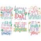 Stay Positive Word Art Machine Embroidery Designs by JuJu