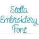 Stella Embroidery Font | Machine Embroidery Designs by JuJu