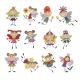 Meet the Stix Fairies Machine Embroidery Designs by JuJu