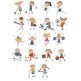 The Stix Kids Play Sports Machine Embroidery Designs by JuJu