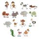 The Stix Family Safari Machine Embroidery Designs by JuJu