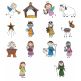 Stix Christmas Nativity Filled Machine Embroidery Designs by JuJu