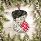 ITH Crazy Patch Ornament Stocking | Machine Embroidery Designs by JuJu