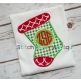Christmas Stocking Monogram Circle | Machine Embroidery Designs by JuJu/ Stitch Away Applique 