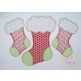 Stocking Trio Motif Embroidery | Machine Embroidery Designs by JuJu