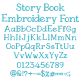 Story Book Embroidery Font | Machine Embroidery Designs by JuJu