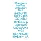 Strawberry Muffins Embroidery Font | Machine Embroidery Designs by JuJu