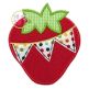 Strawberry Pennant Applique | Machine Embroidery Designs by JuJu